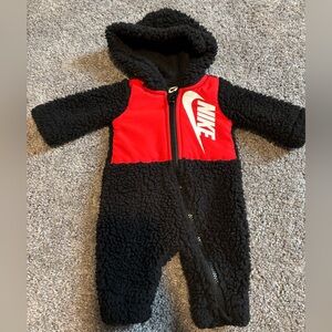 Nike newborn hooded romper